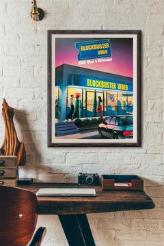 Pubblicità retrò di Blockbuster Video | Poster 