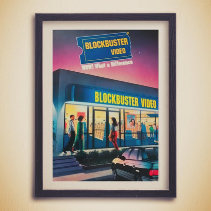Pubblicità retrò di Blockbuster Video | Poster 