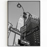 Stampa di Broadway, poster vintage di New York City, stampa dell'Empire State Building, poster vintage estetico, foto stampabile in bianco e nero, B&amp;W